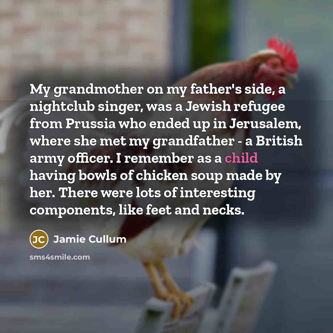 “My grandmother on my father's side, a nightclub singer, was…” quote by Jamie Cullum