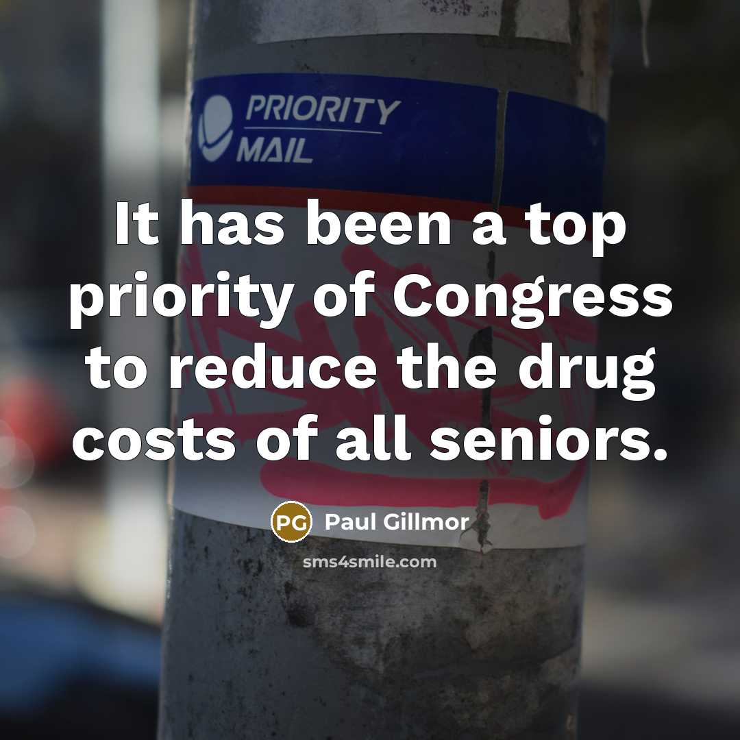 “It has been a top priority of Congress to reduce…” quote by Paul Gillmor