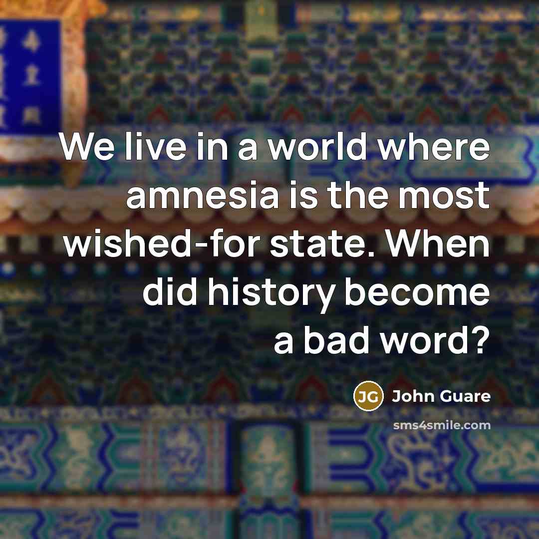 “We live in a world where amnesia is the most…” quote by John Guare