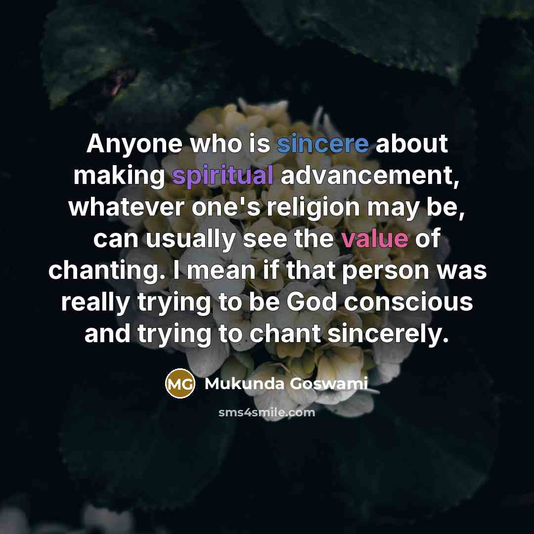 “Anyone who is sincere about making spiritual advancement, whatever one's…” quote by Mukunda Goswami