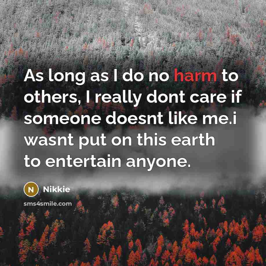 “As long as I do no harm to others, I…” quote by Nikkie
