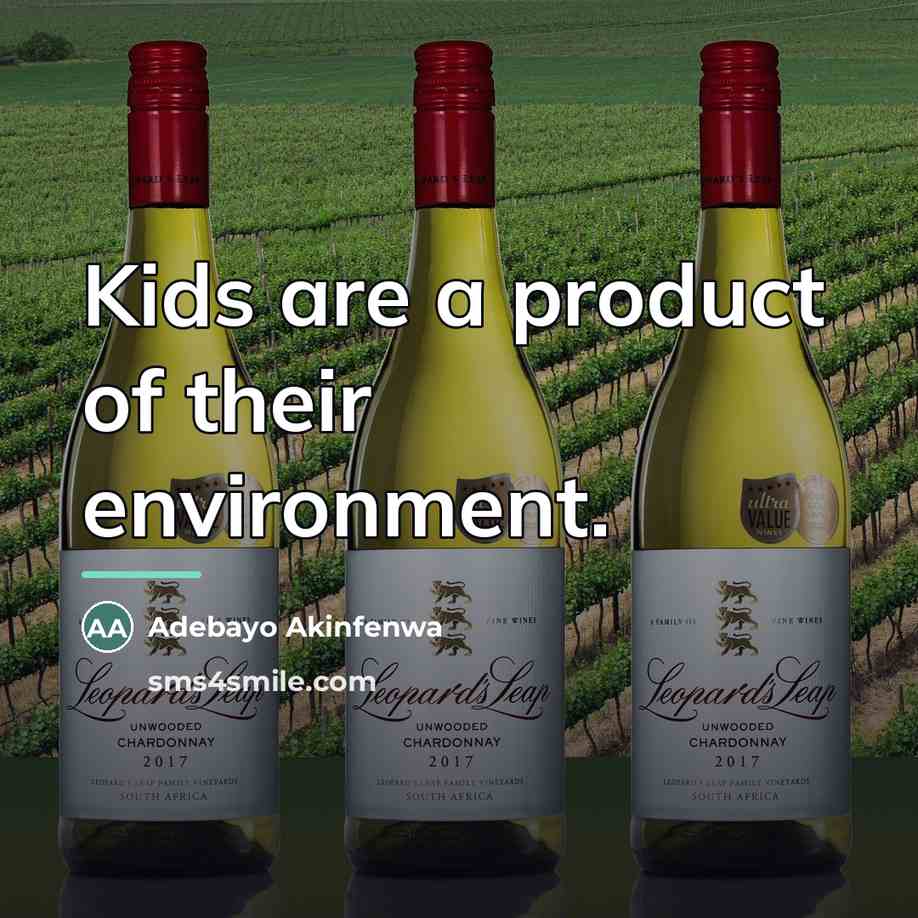 “Kids are a product of their environment.…” quote by Adebayo Akinfenwa