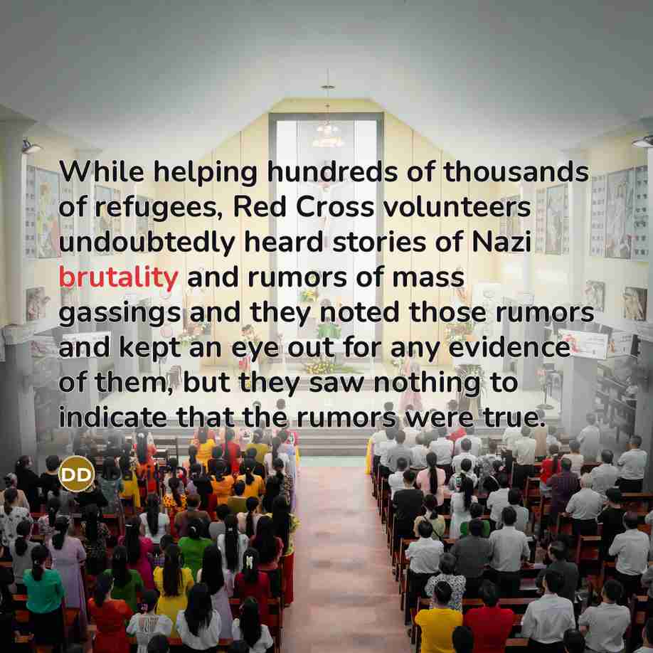 “While helping hundreds of thousands of refugees, Red Cross volunteers…” quote by David Duke