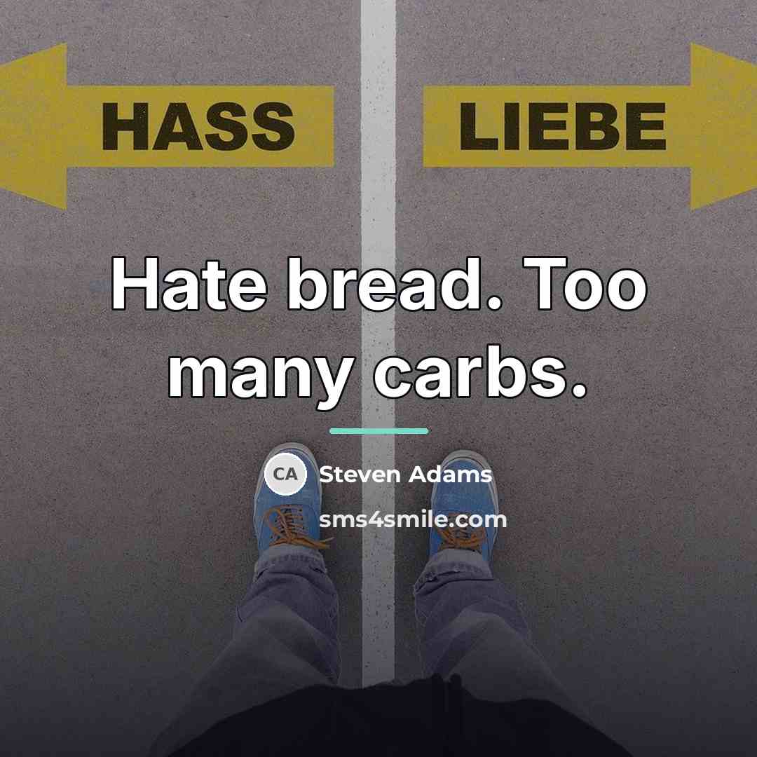 “Hate bread. Too many carbs.…” quote by Steven Adams