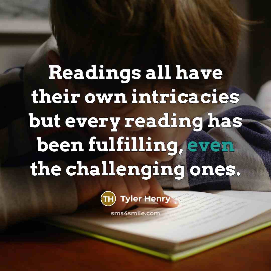 “Readings all have their own intricacies but every reading has…” quote by Tyler Henry