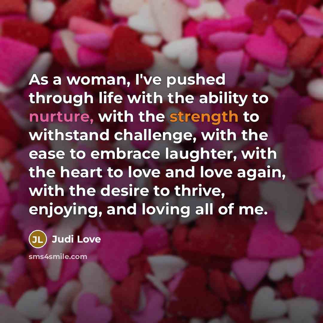 “As a woman, I've pushed through life with the ability…” quote by Judi Love