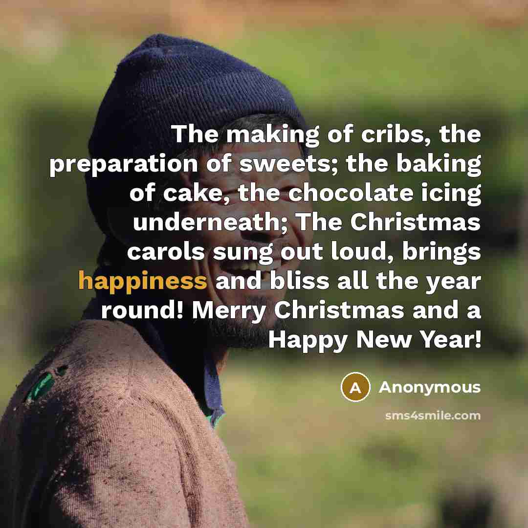 “The making of cribs, the preparation of sweets; the baking…” quote by Anonymous