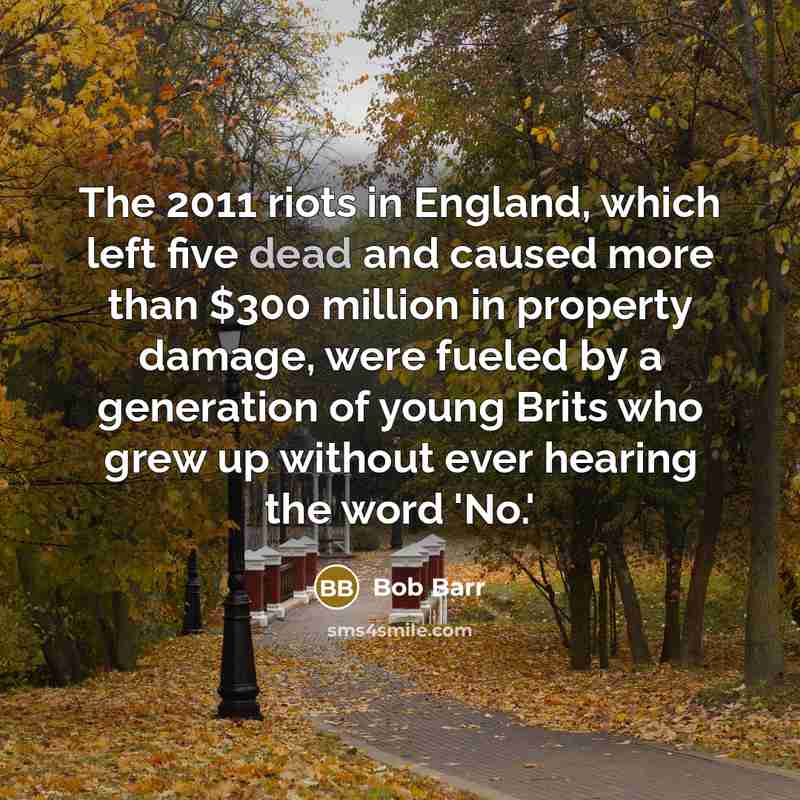 “The 2011 riots in England, which left five dead and…” quote by Bob Barr