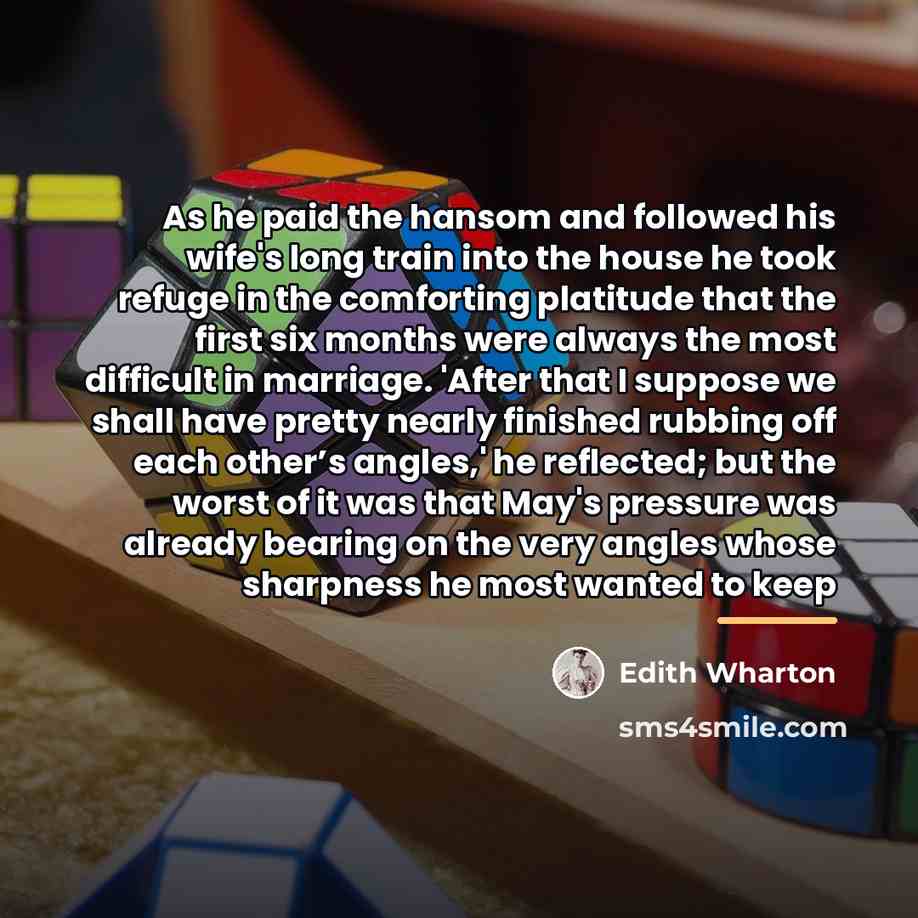 “As he paid the hansom and followed his wife's long…” quote by Edith Wharton