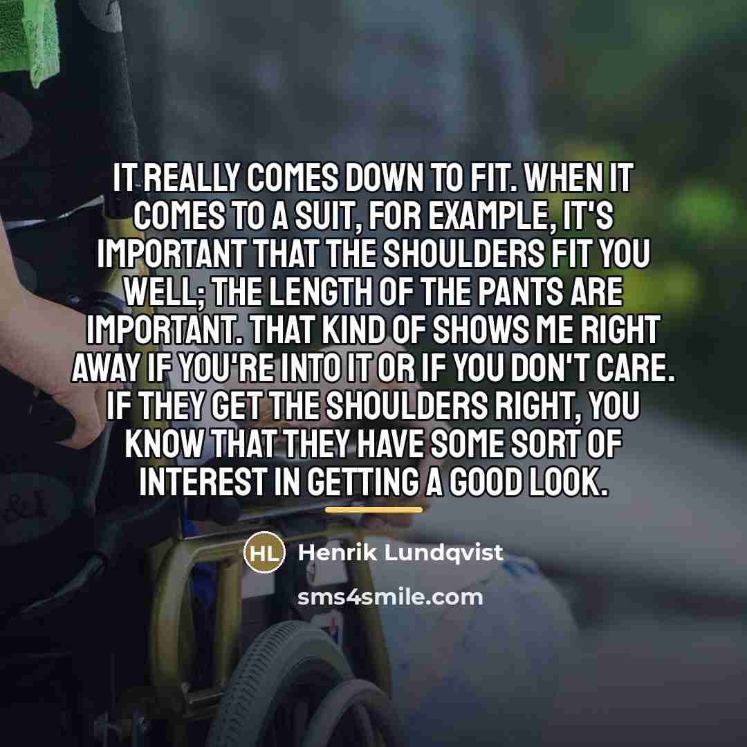 “It really comes down to fit. When it comes to…” quote by Henrik Lundqvist