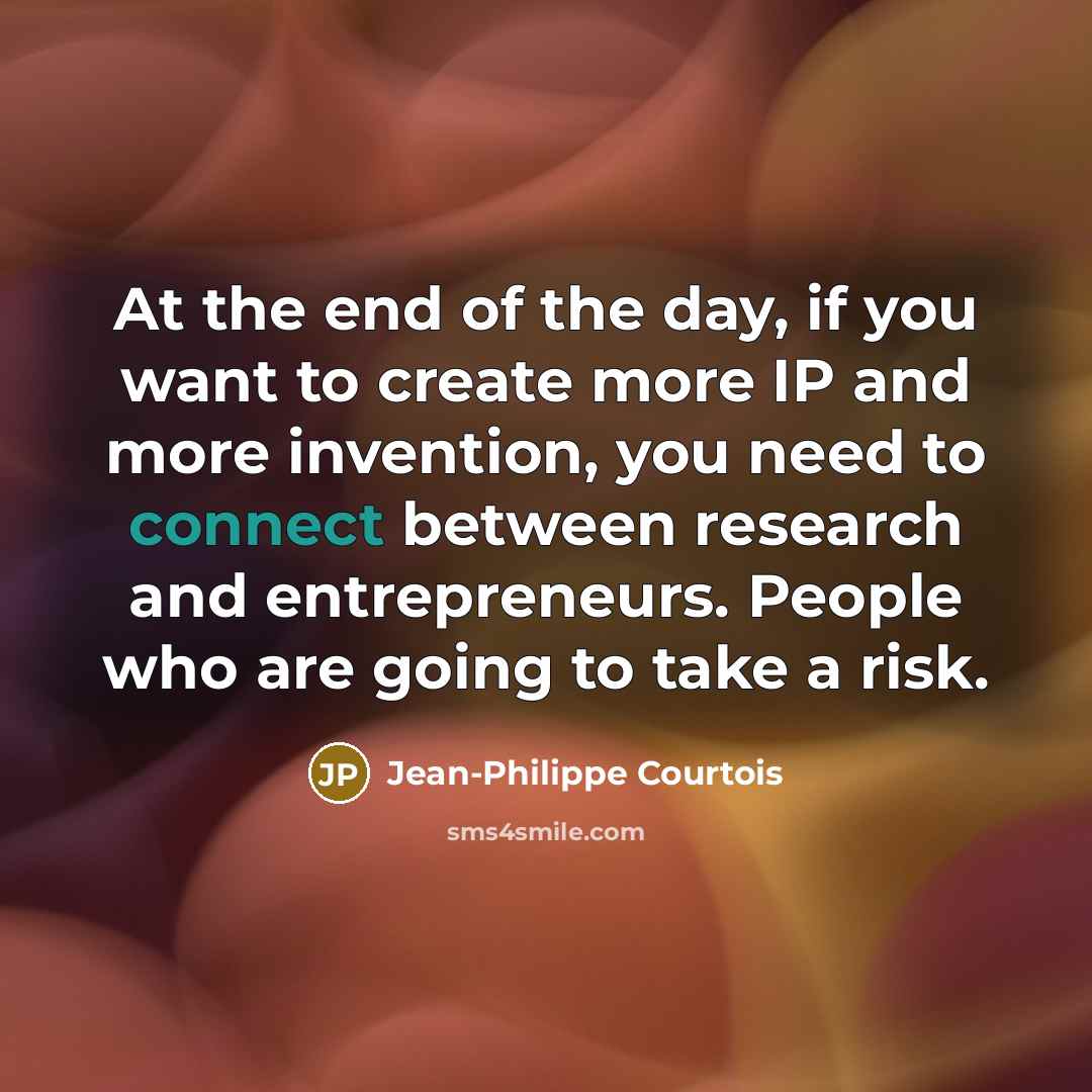 “At the end of the day, if you want to…” quote by Jean-Philippe Courtois