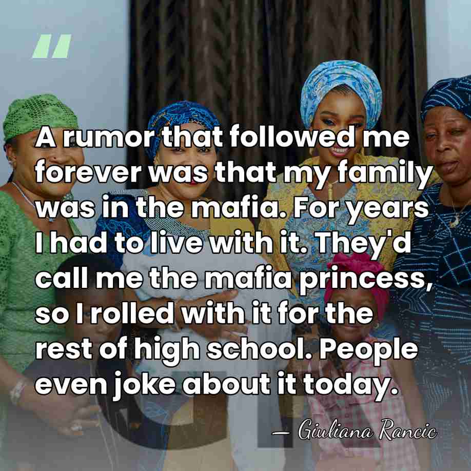 A rumor that followed me forever was that my family was in&hellip; - Giuliana Rancic