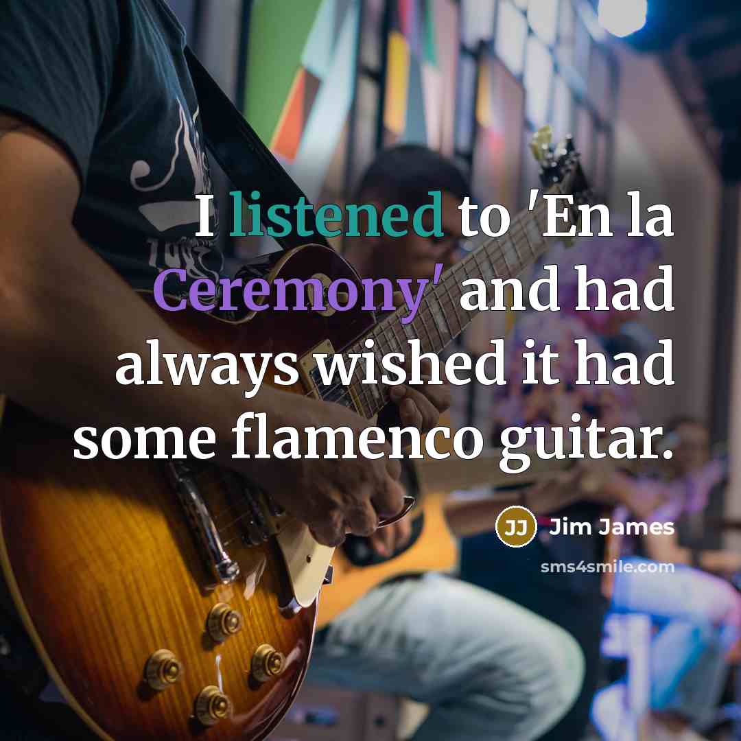 “I listened to 'En la Ceremony' and had always wished…” quote by Jim James