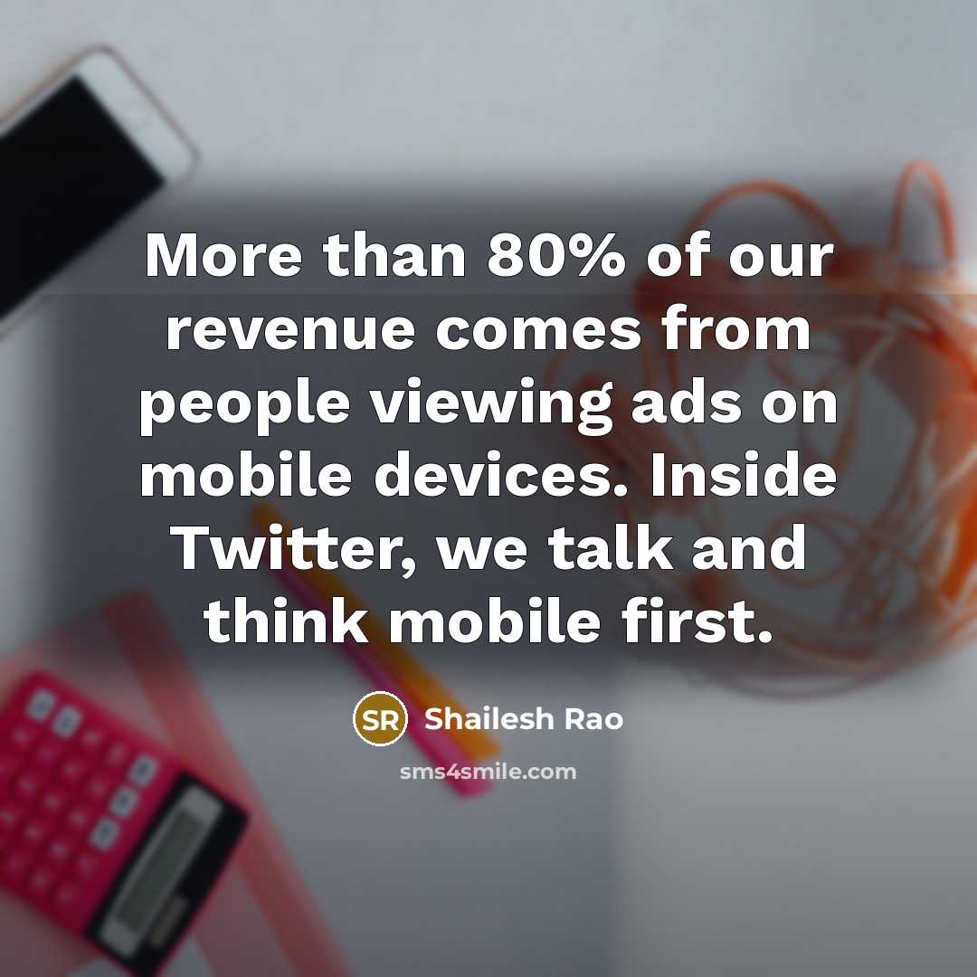 “More than 80% of our revenue comes from people viewing…” quote by Shailesh Rao