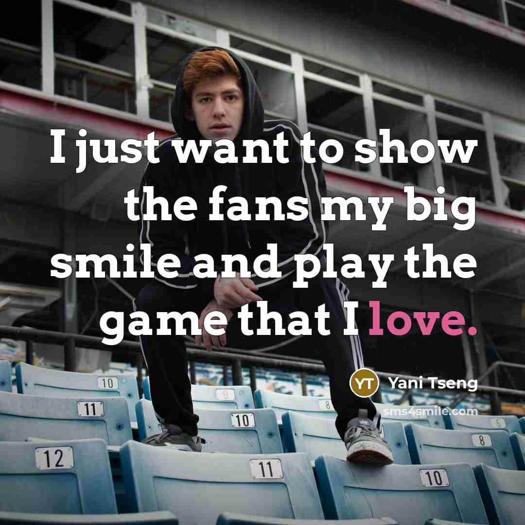 “I just want to show the fans my big smile…” quote by Yani Tseng