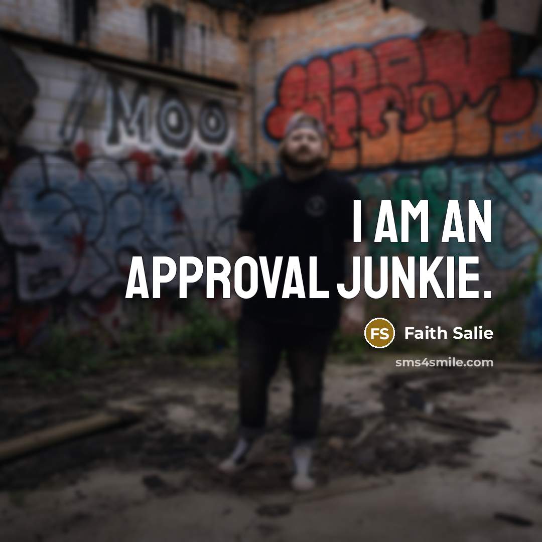 “I am an approval junkie.…” quote by Faith Salie