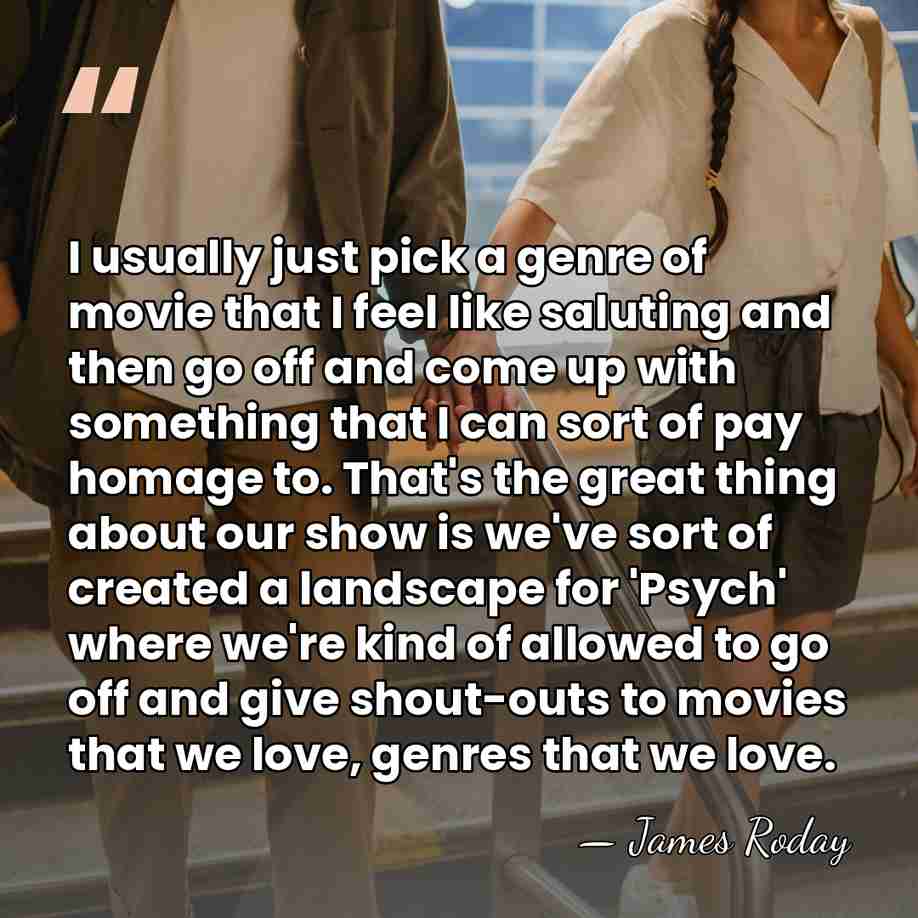 I usually just pick a genre of movie that I feel like&hellip; - James Roday