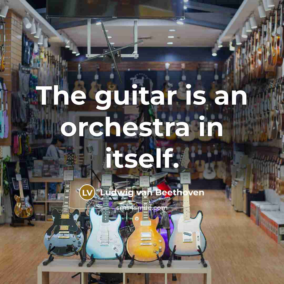 “The guitar is an orchestra in itself.…” quote by Ludwig van Beethoven