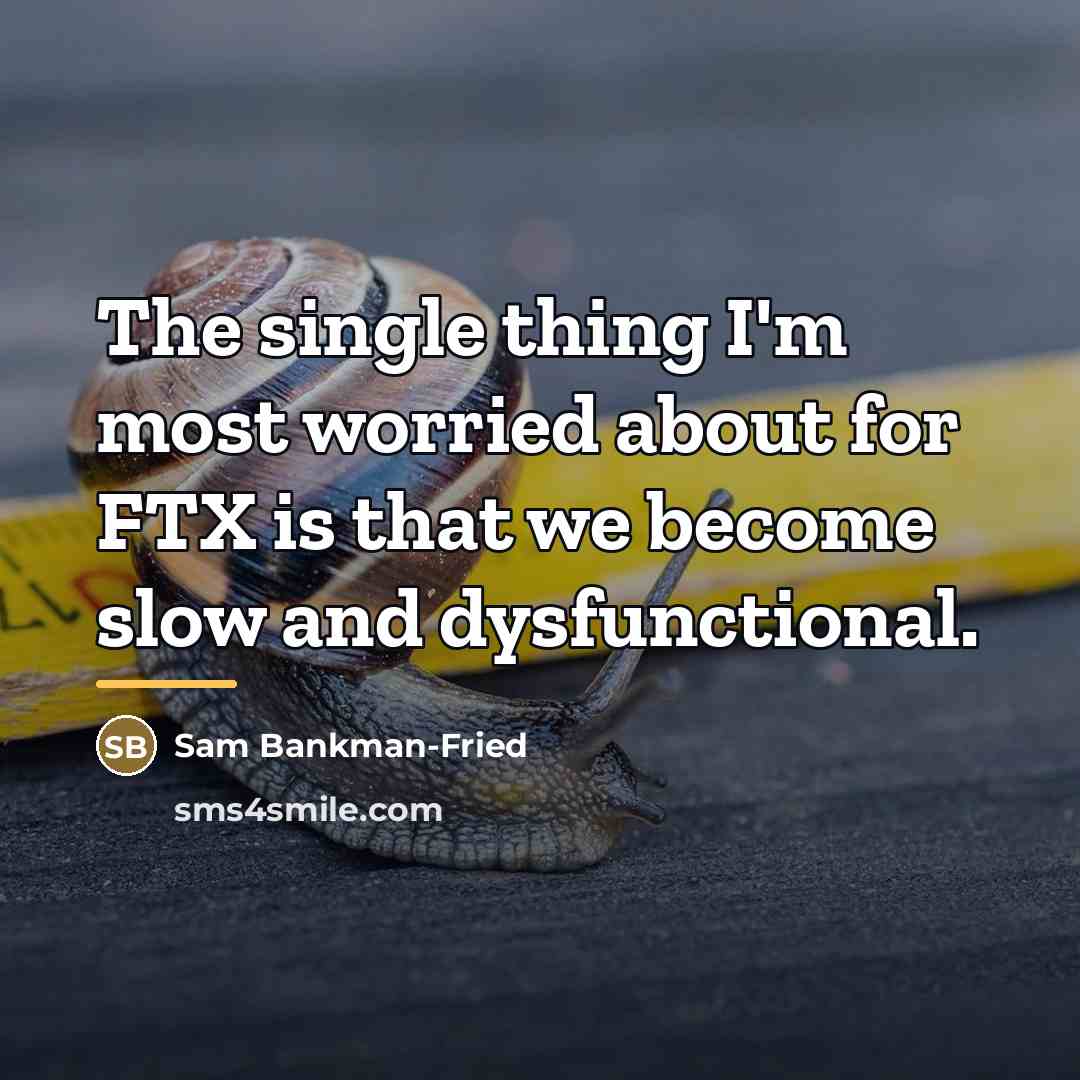 “The single thing I'm most worried about for FTX is…” quote by Sam Bankman-Fried
