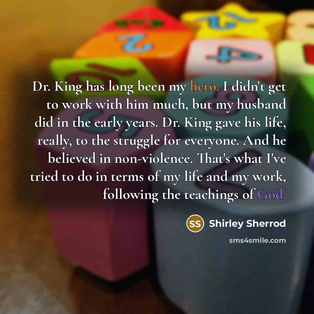 “Dr. King has long been my hero. I didn't get…” quote by Shirley Sherrod