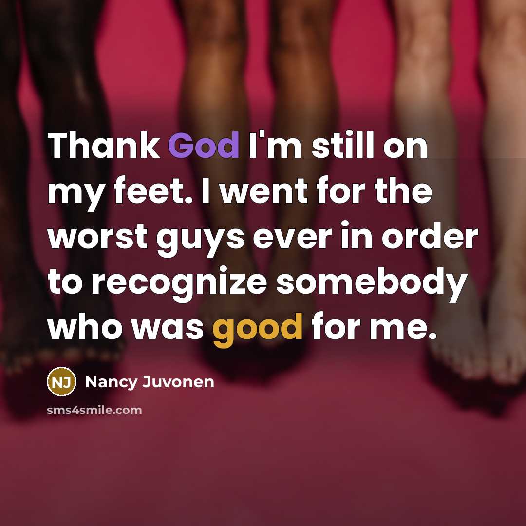 “Thank God I'm still on my feet. I went for…” quote by Nancy Juvonen