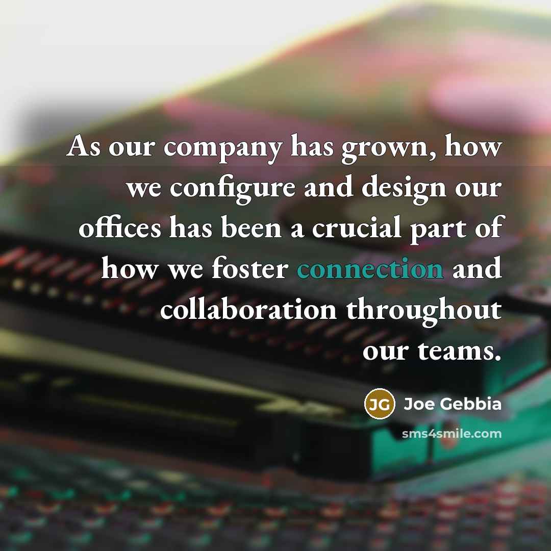 “As our company has grown, how we configure and design…” quote by Joe Gebbia