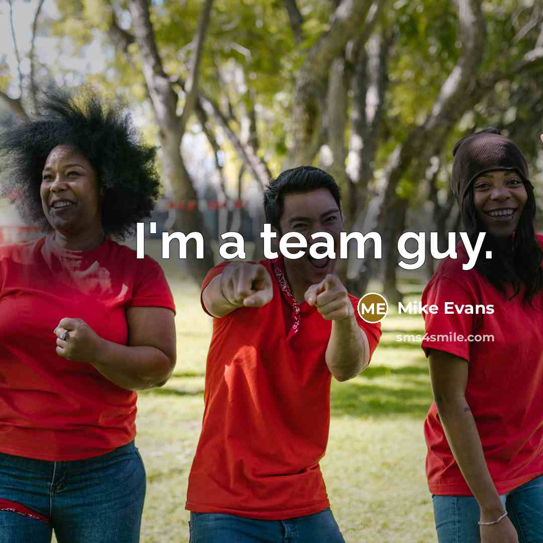 “I'm a team guy.” quote by Mike Evans