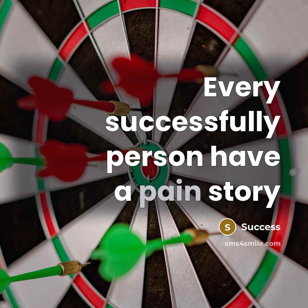 “Every successfully person have a pain story” quote by Anonymous
