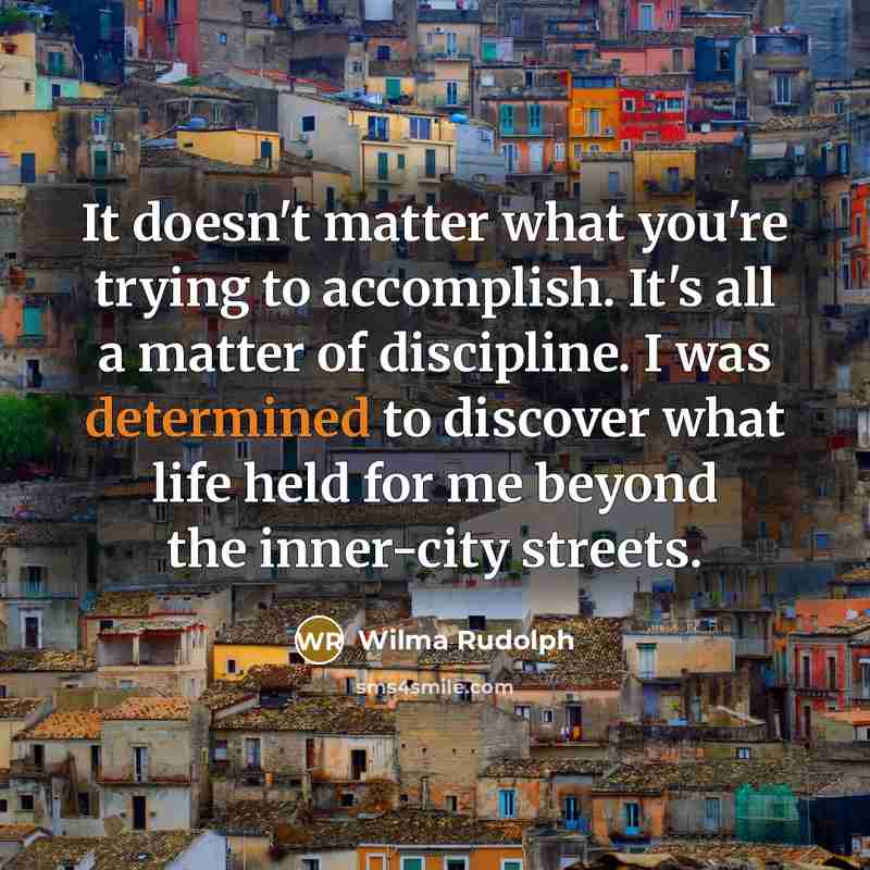 “It doesn't matter what you're trying to accomplish. It's all…” quote by Wilma Rudolph