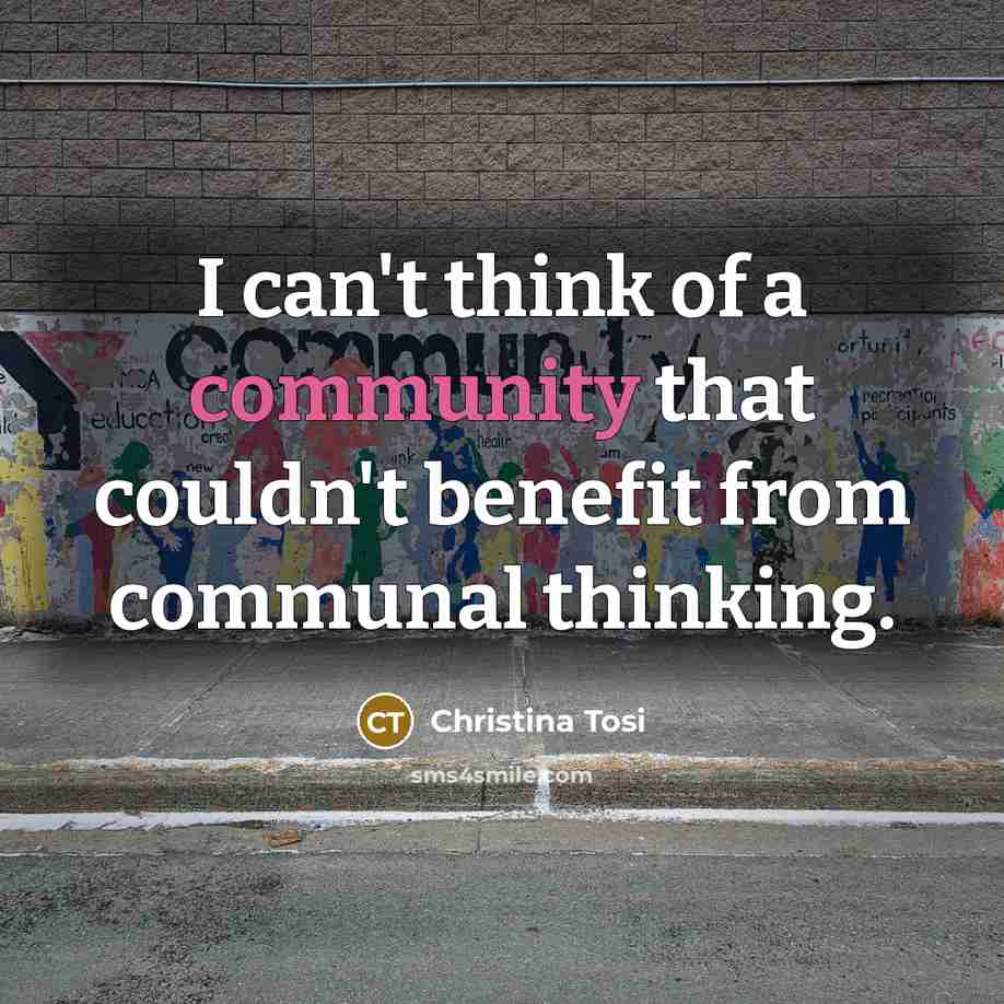 “I can't think of a community that couldn't benefit from…” quote by Christina Tosi