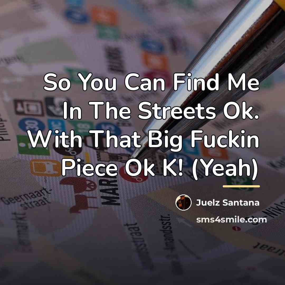 “So You Can Find Me In The Streets Ok. With…” quote by Juelz Santana