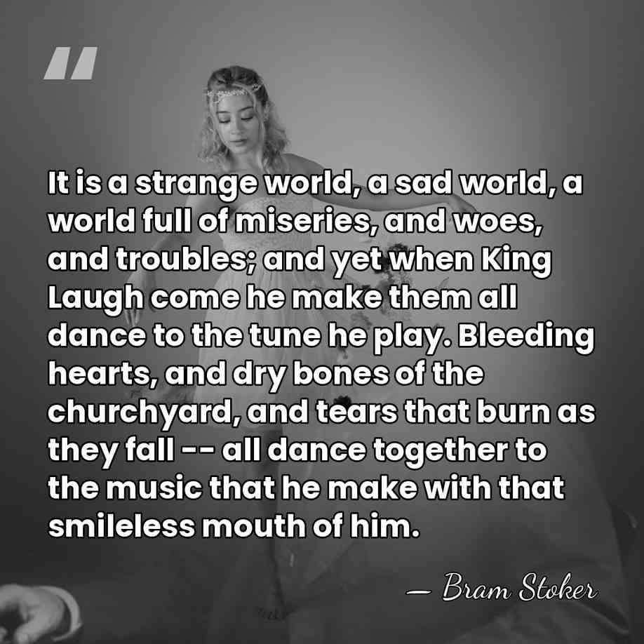 It is a strange world, a sad world, a world full of&hellip; - Bram Stoker