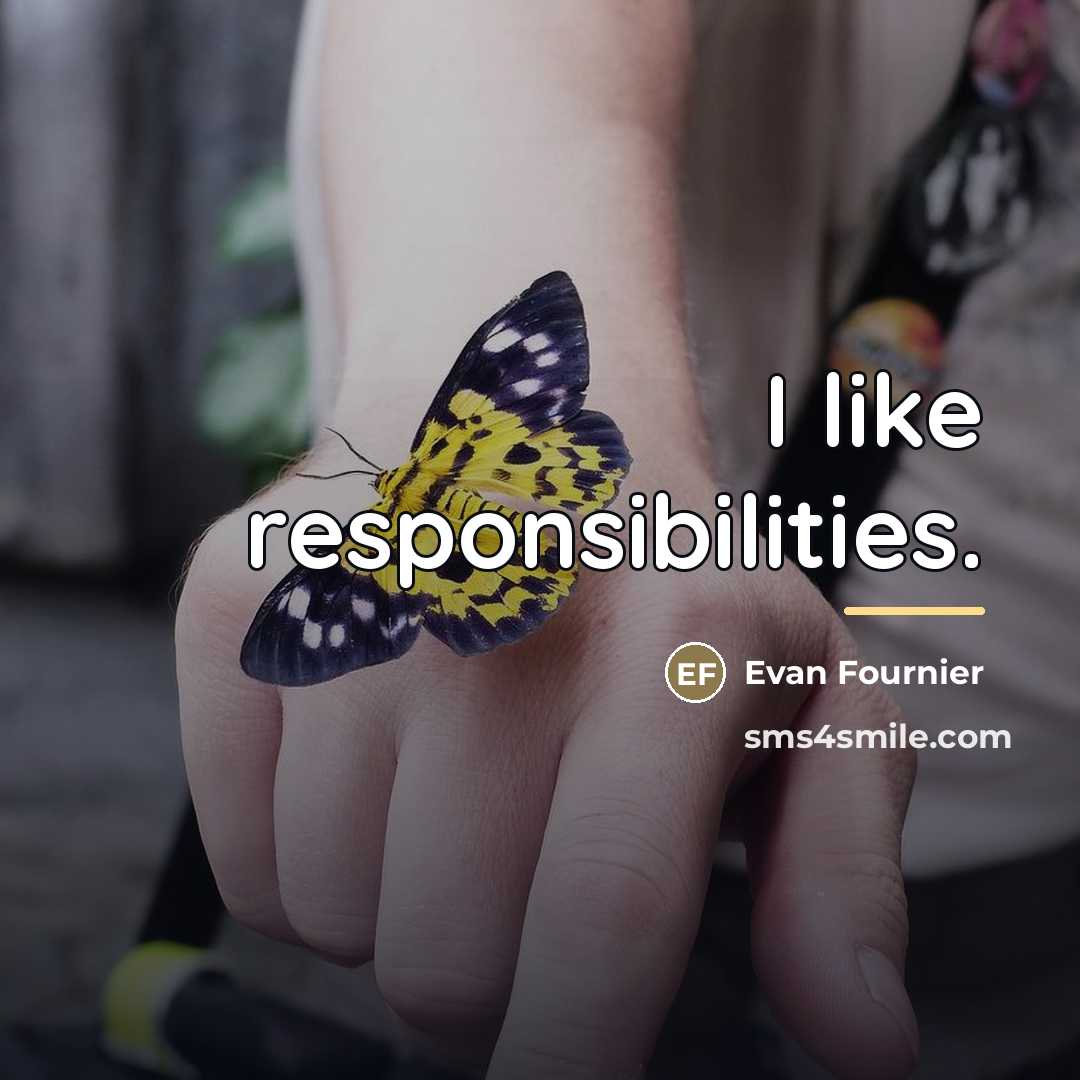 “I like responsibilities.…” quote by Evan Fournier