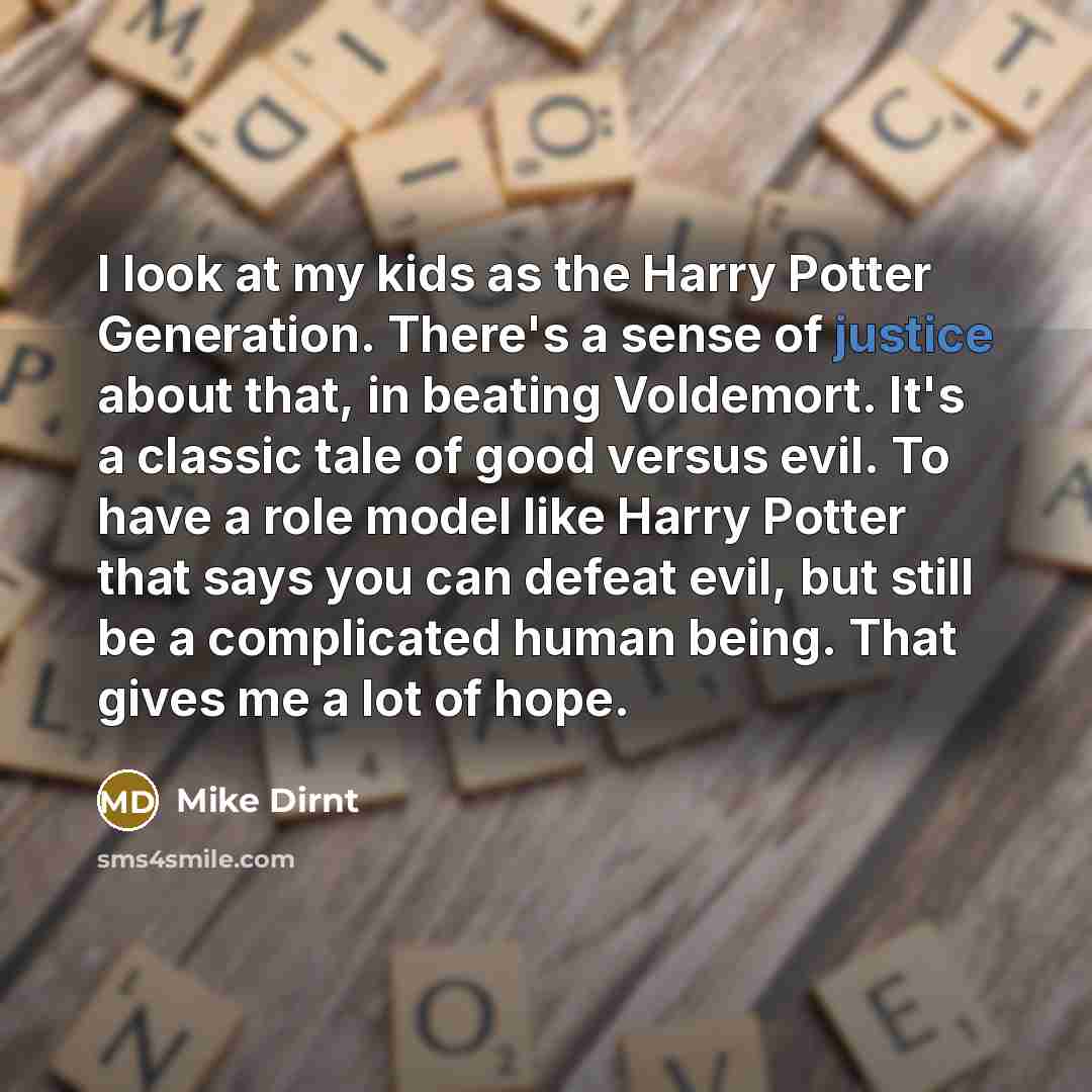 “I look at my kids as the Harry Potter Generation.…” quote by Mike Dirnt