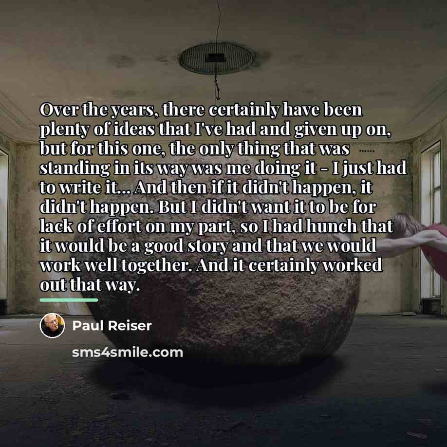 “Over the years, there certainly have been plenty of ideas…” quote by Paul Reiser