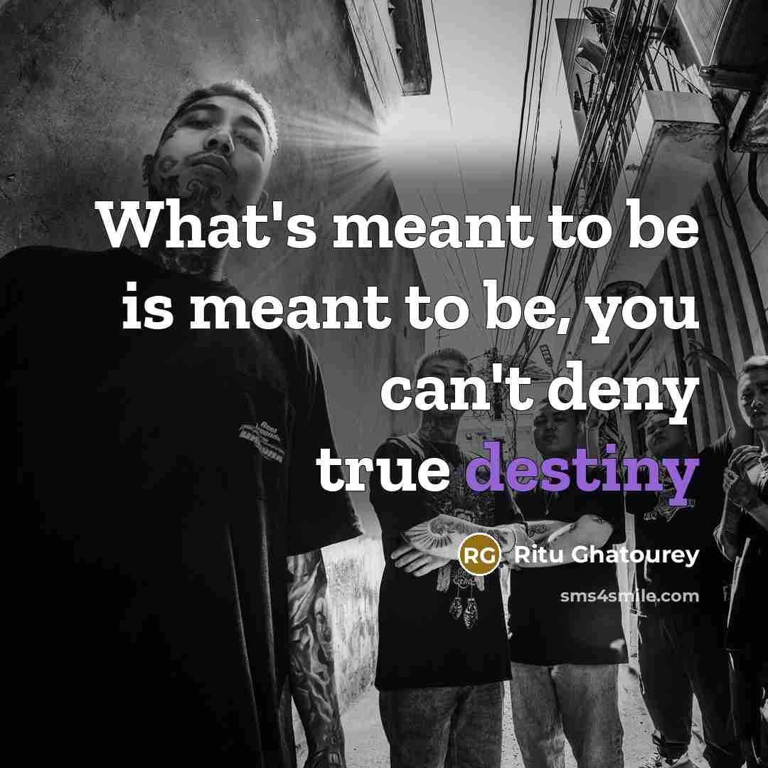 “What's meant to be is meant to be, you can't…” quote by Ritu Ghatourey