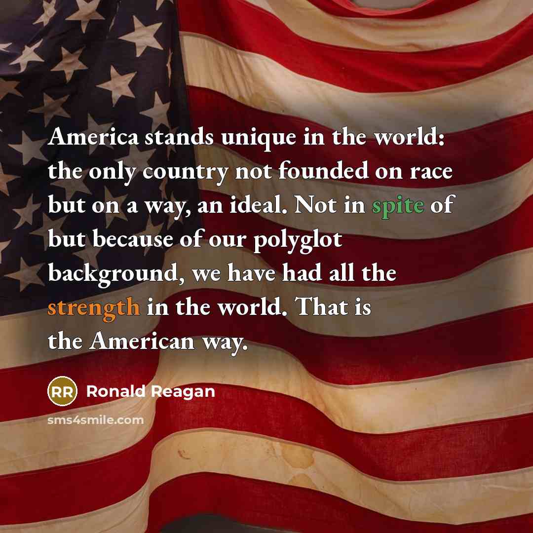 “America stands unique in the world: the only country not…” quote by Ronald Reagan