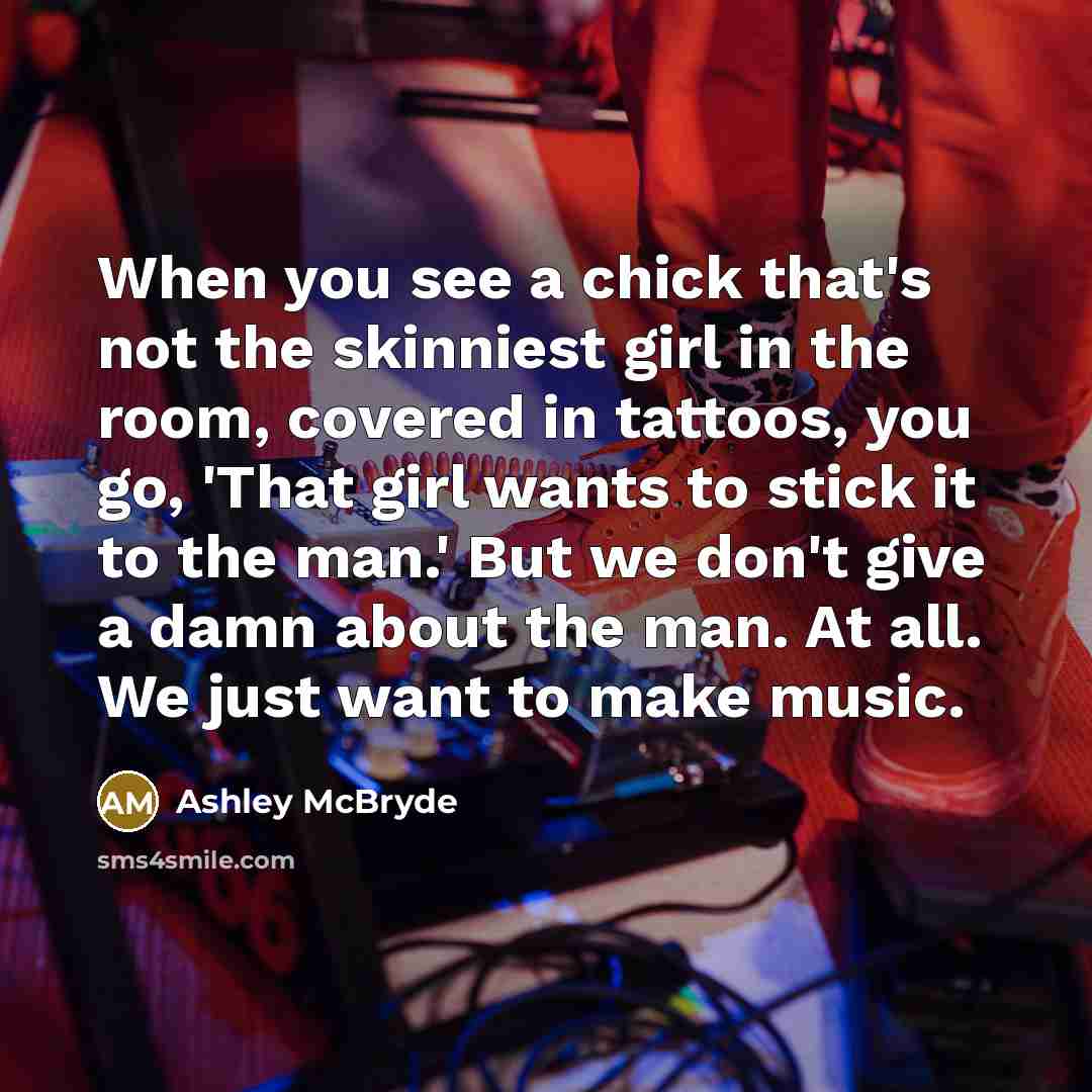 “When you see a chick that's not the skinniest girl…” quote by Ashley McBryde