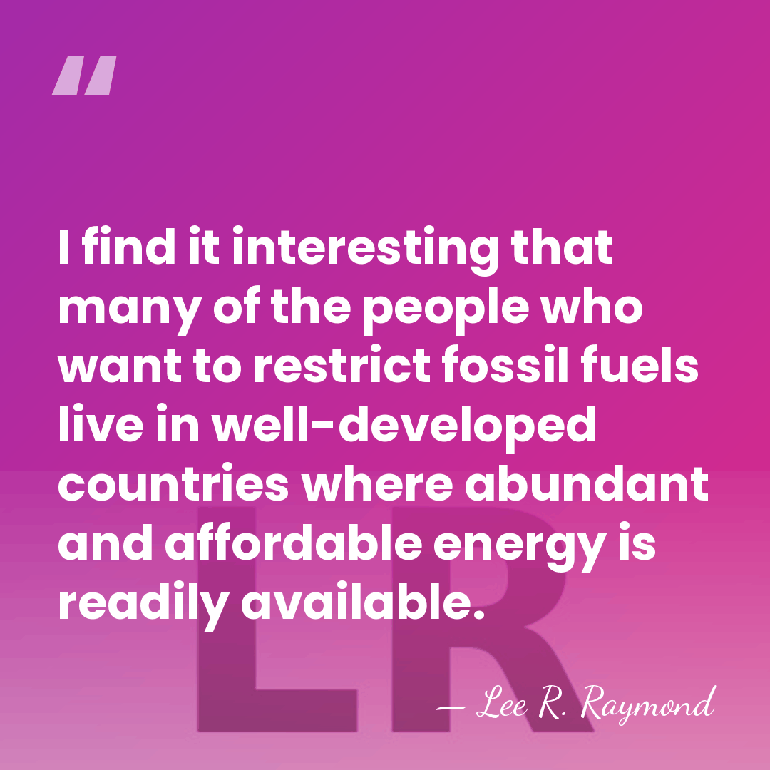 I find it interesting that many of the people who want to&hellip; - Lee R. Raymond