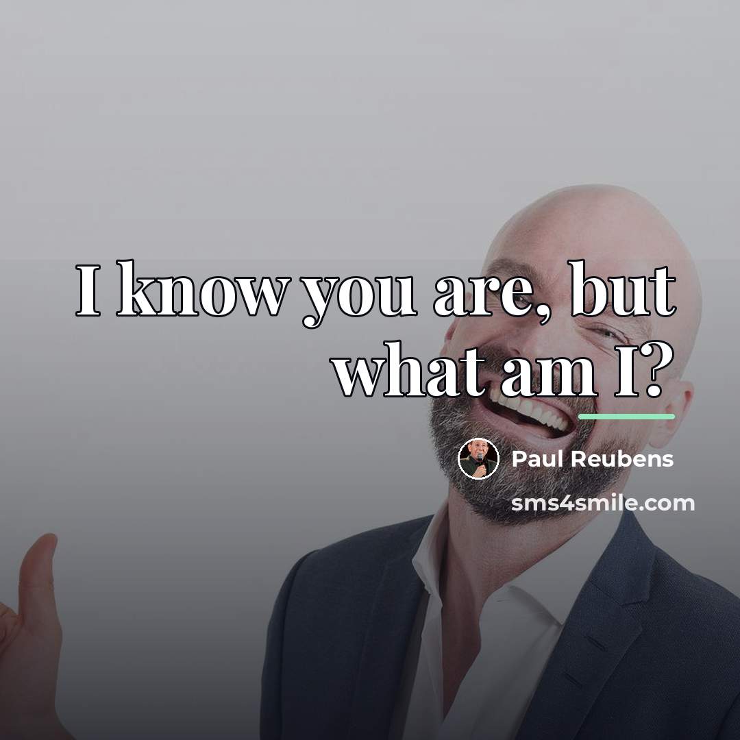 “I know you are, but what am I?…” quote by Paul Reubens