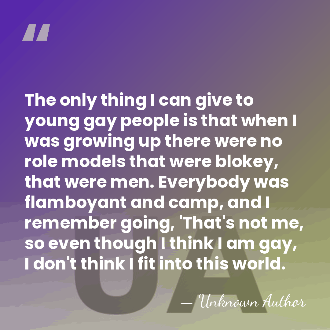 The only thing I can give to young gay people is that&hellip; - Russell Tovey