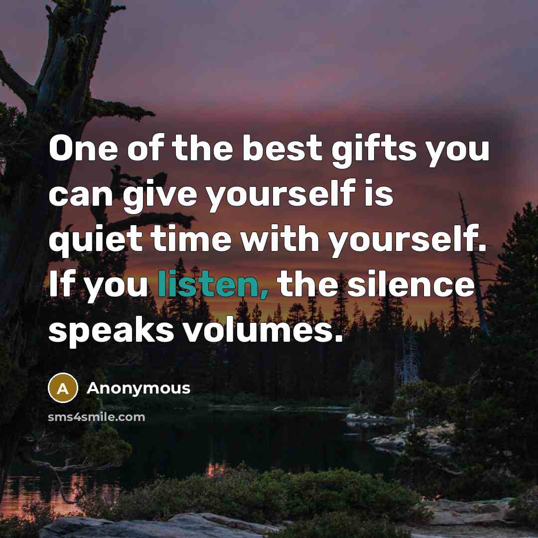 “One of the best gifts you can give yourself is…” quote by Anonymous