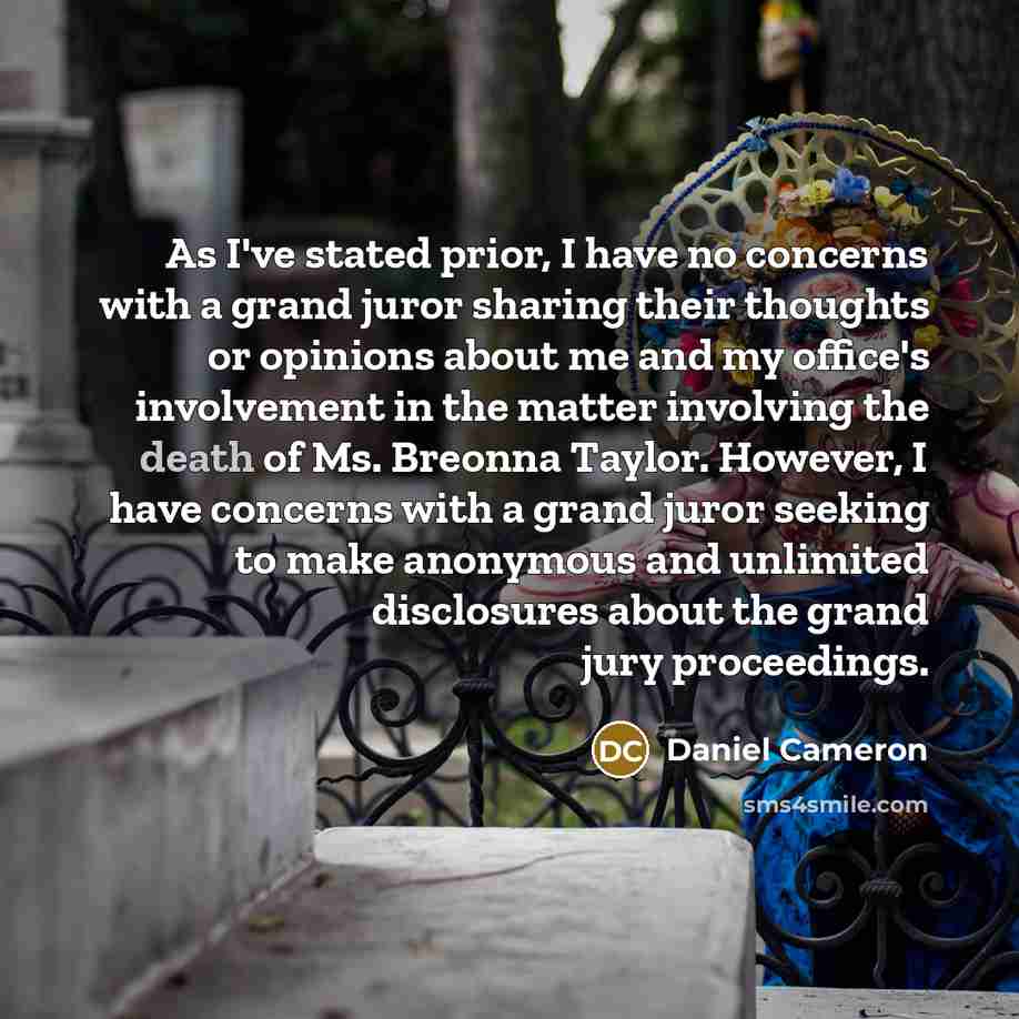 “As I've stated prior, I have no concerns with a…” quote by Daniel Cameron