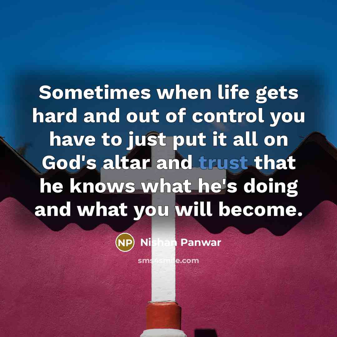 “Sometimes when life gets hard and out of control you…” quote by Nishan Panwar