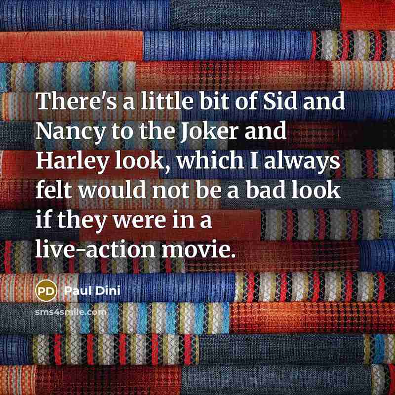 “There's a little bit of Sid and Nancy to the…” quote by Paul Dini