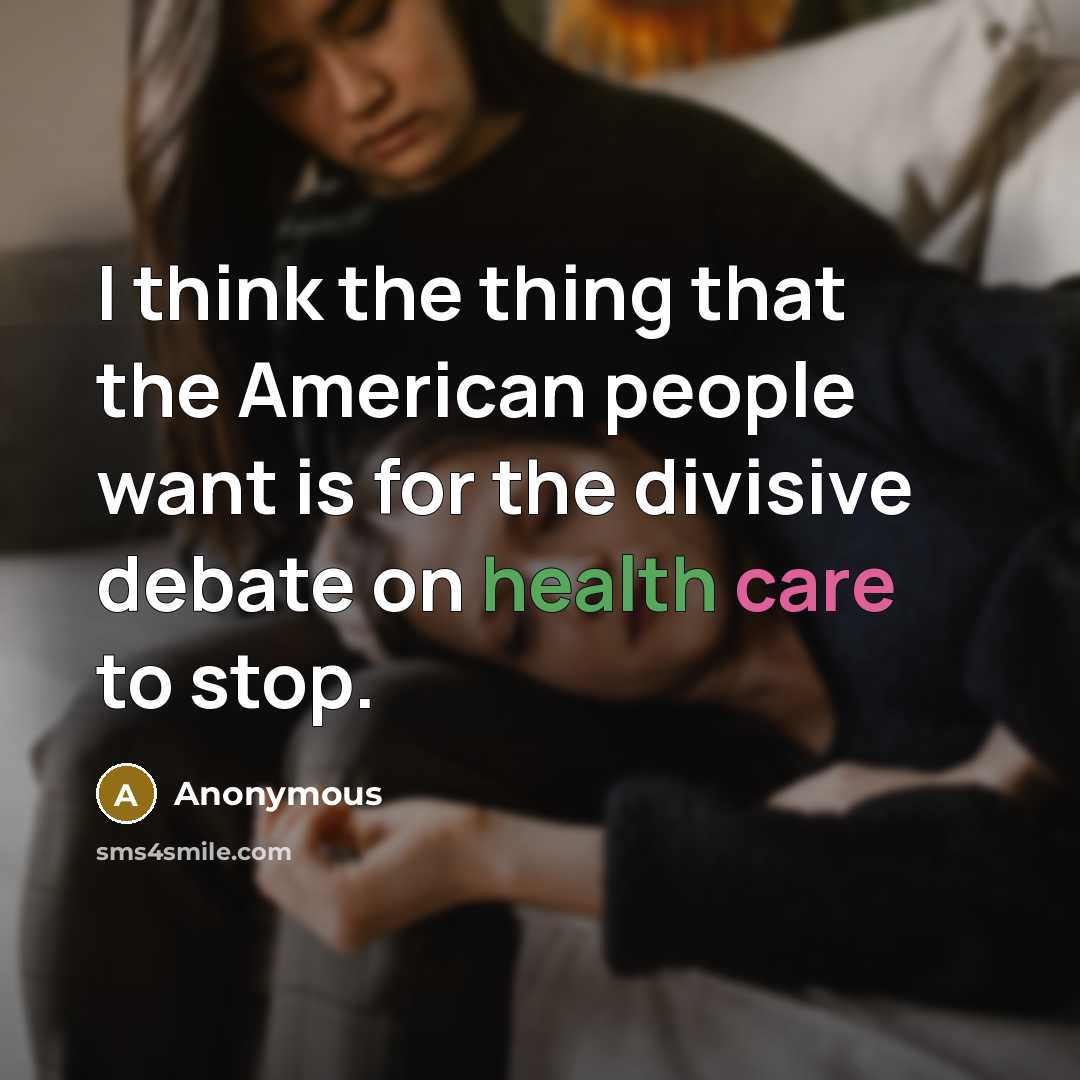 “I think the thing that the American people want is…” quote by Anonymous