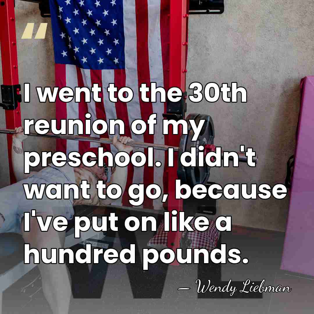 I went to the 30th reunion of my preschool. I didn't want&hellip; - Wendy Liebman