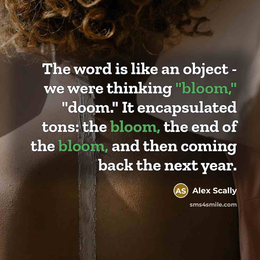 “The word is like an object - we were thinking…” quote by Alex Scally