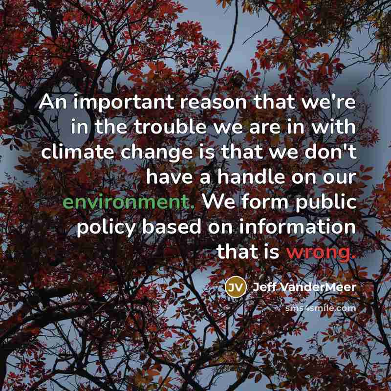 “An important reason that we're in the trouble we are…” quote by Jeff Vandermeer