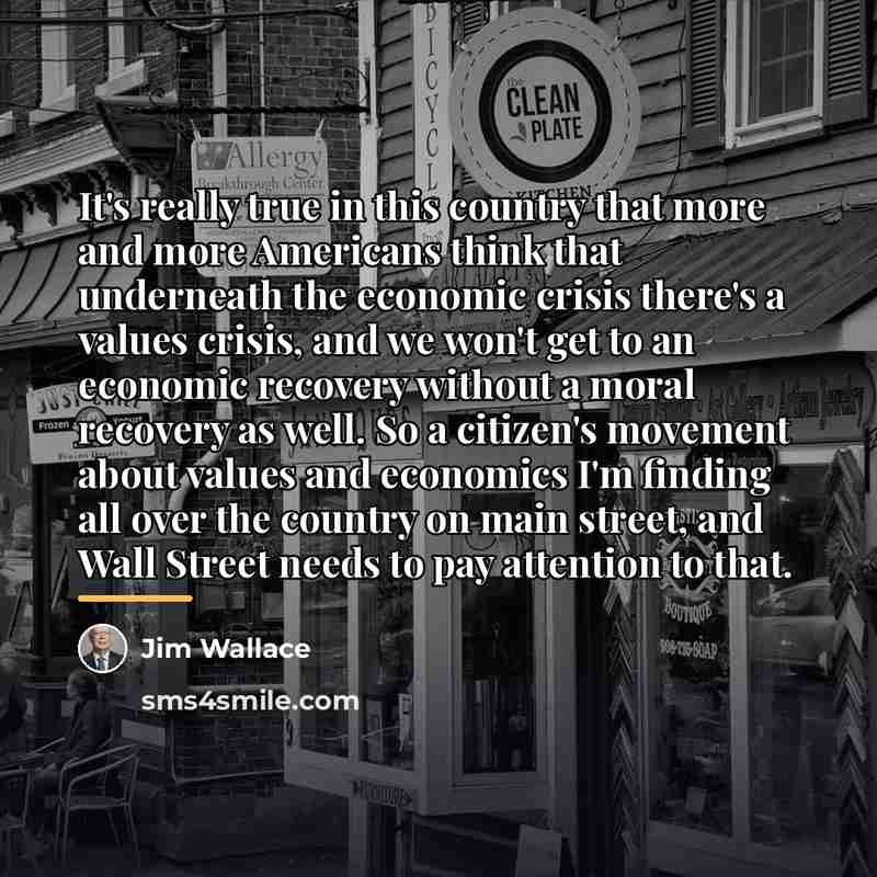 “It's really true in this country that more and more…” quote by Jim Wallace